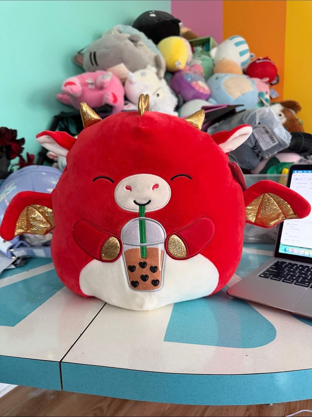 Squishmallows Baiden 12” Dragon (Bubble Tea)